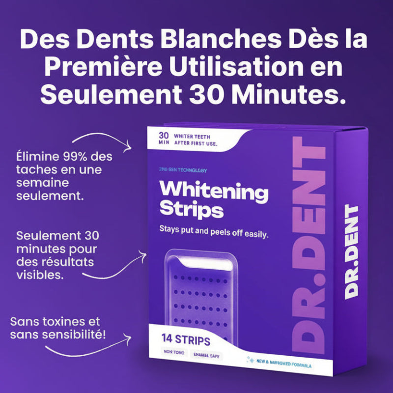 Bande blanchissant dentaire